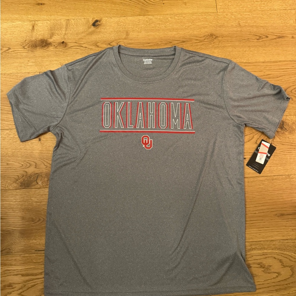 Oklahoma Sooners T Shirt Men’s 2XL Gray NCAA OU Short Sleeve NWT